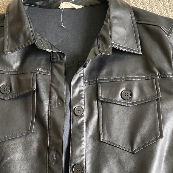 Altar’d State Faux Leather Jacket Size S - Picture 3 of 7